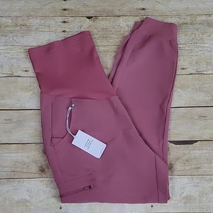 Figs Zamora Maternity Scrub Pant In Mauve, NWT